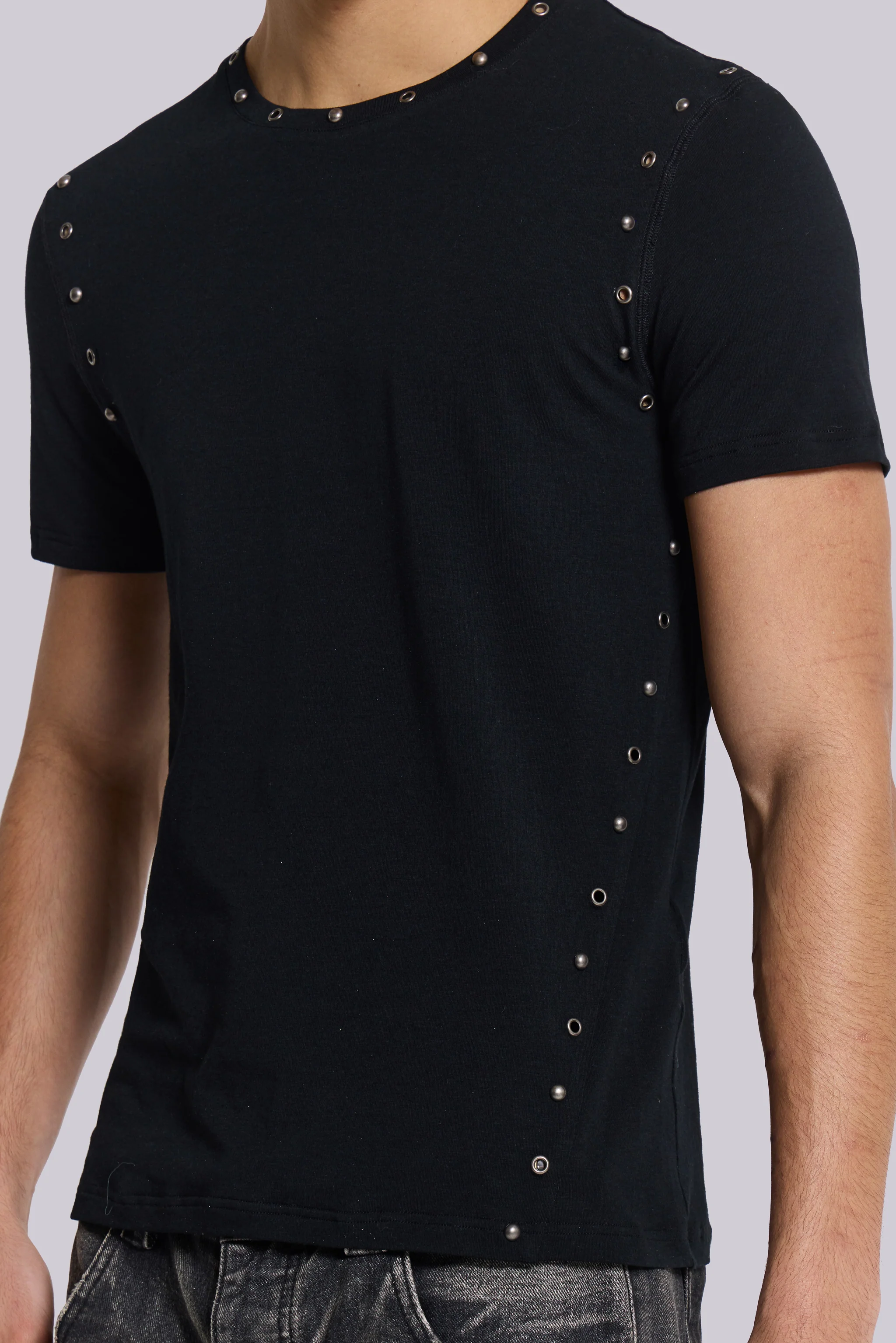 Studded Black Mist T-Shirt - Image 4