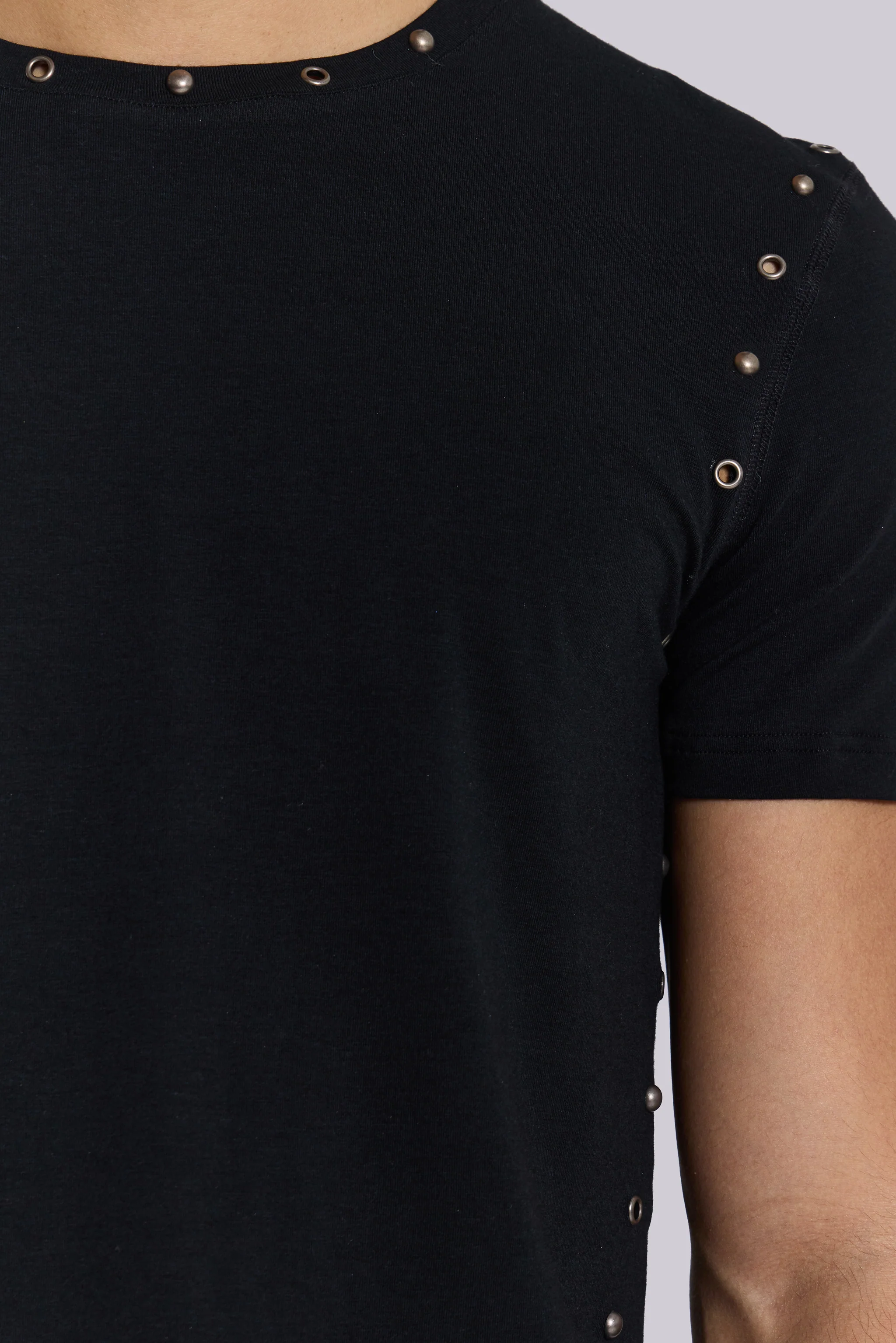 Studded Black Mist T-Shirt - Image 7