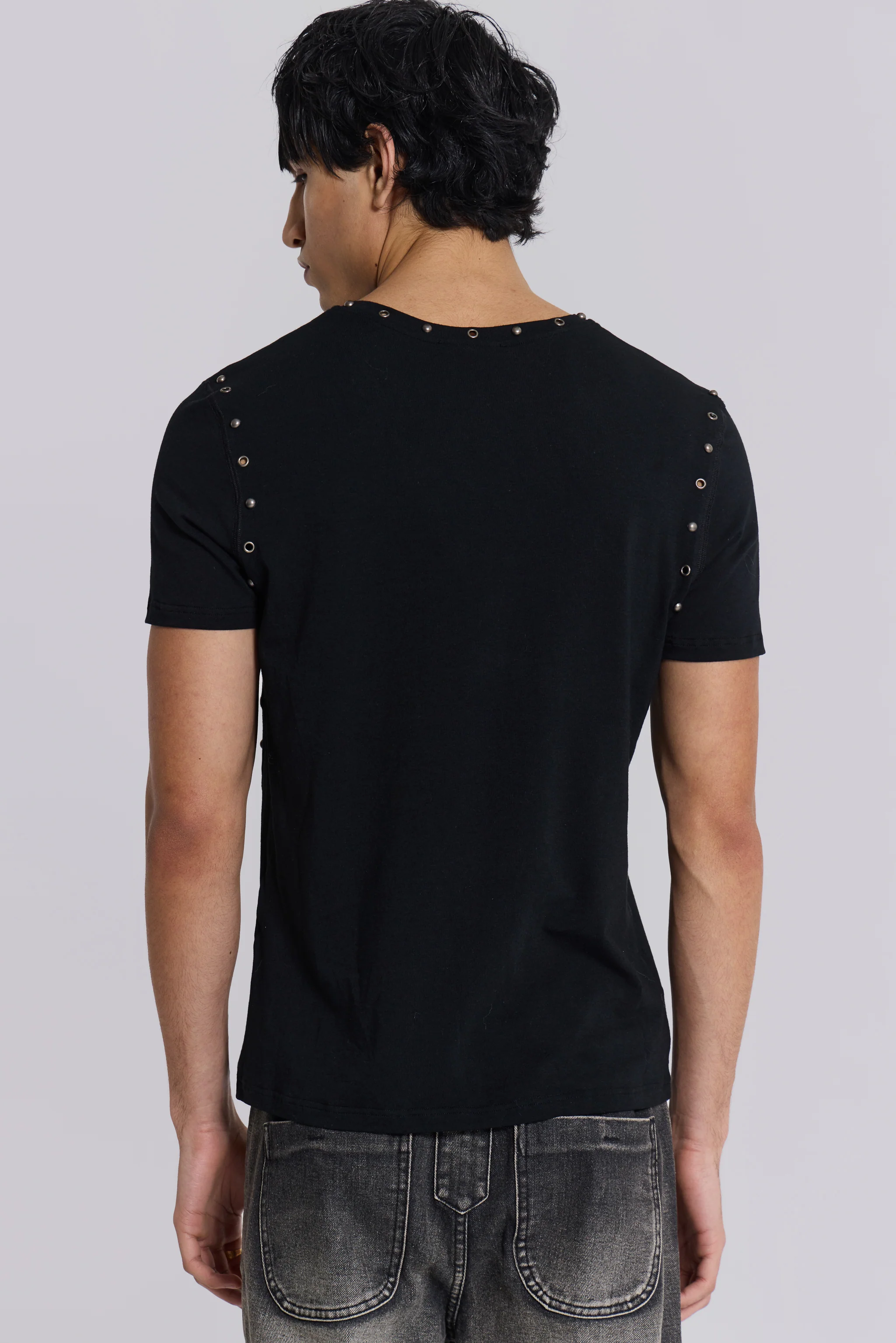 Studded Black Mist T-Shirt - Image 9