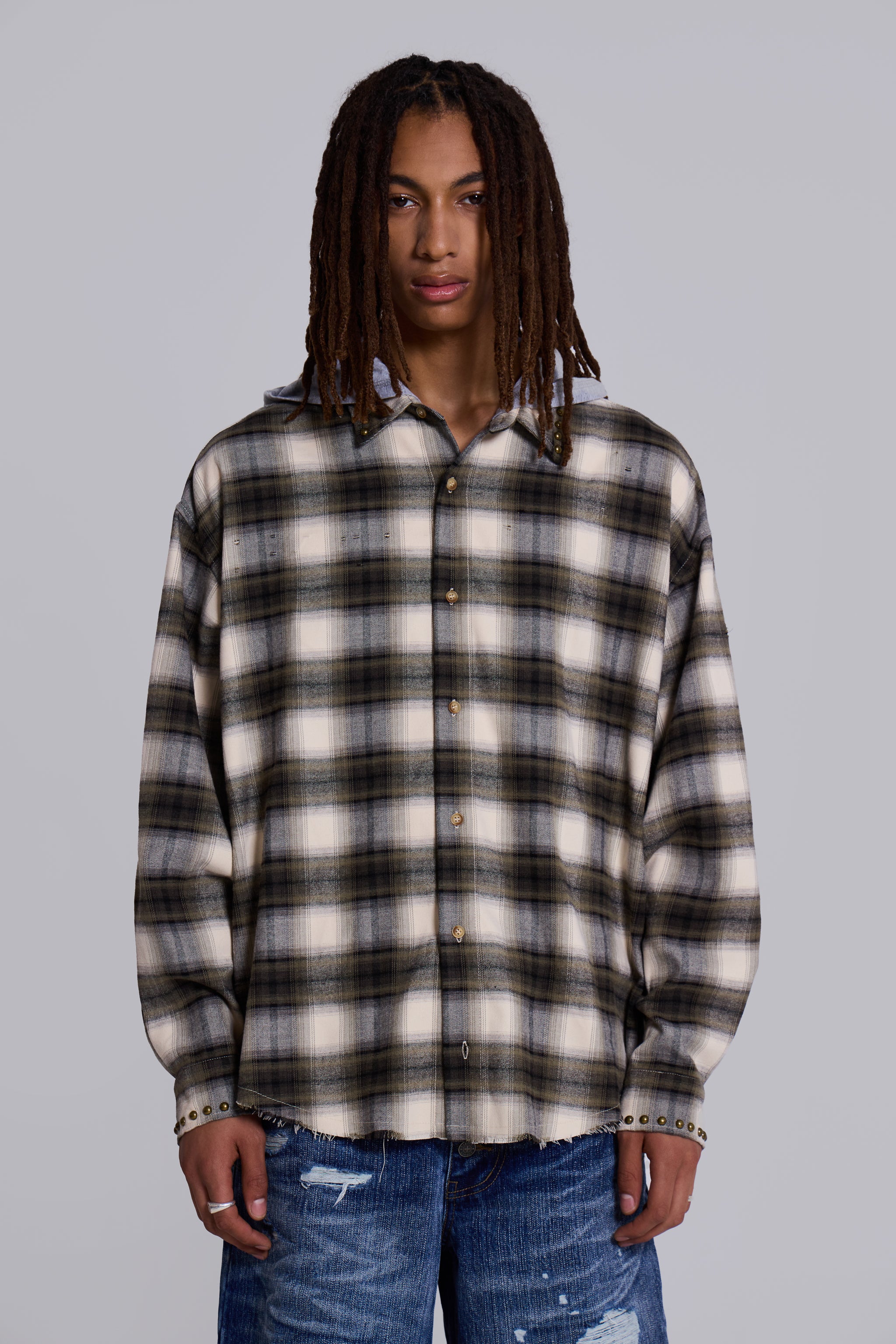 Taku Hooded Flannel Shirt - Image 2