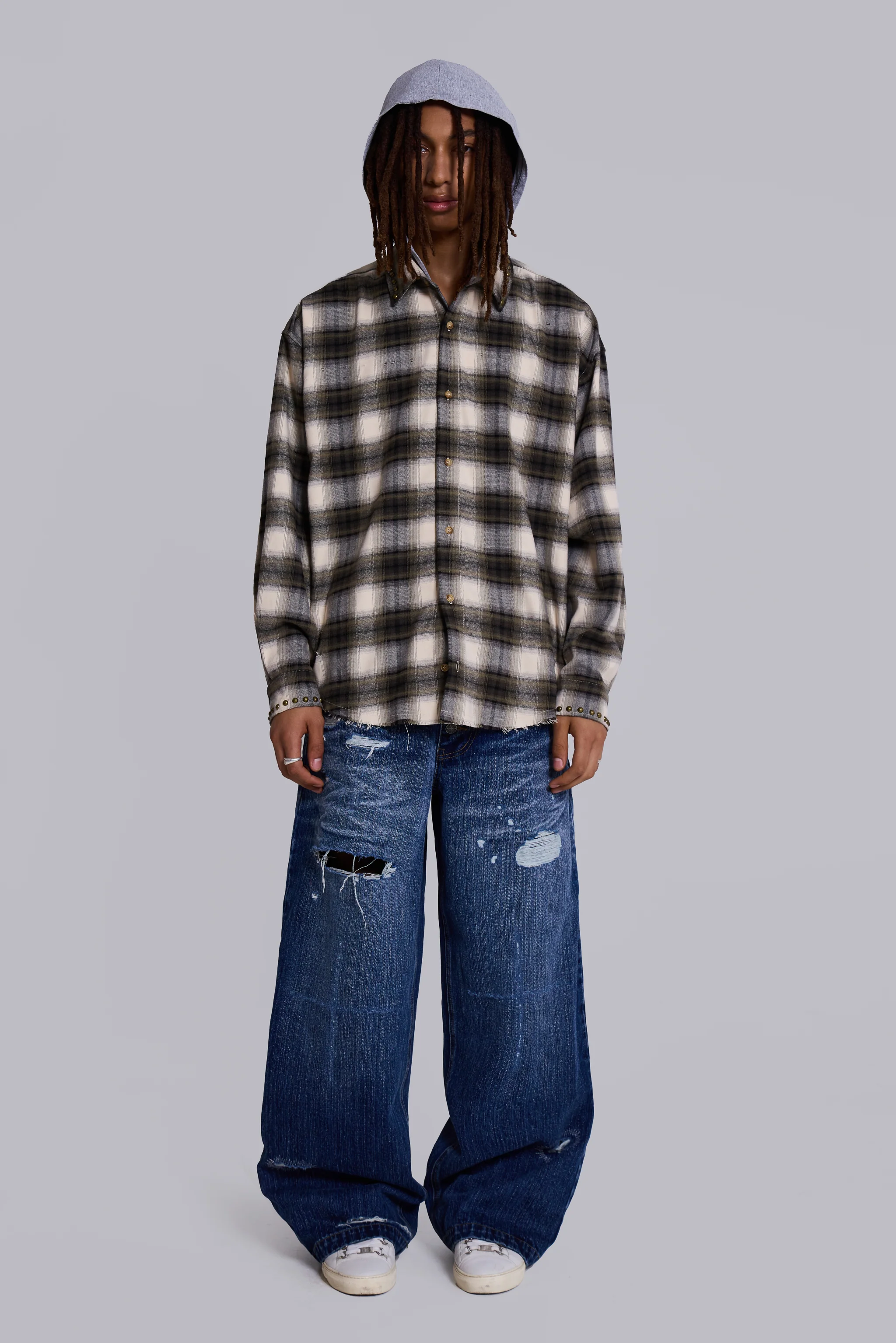 Taku Hooded Flannel Shirt - Image 6