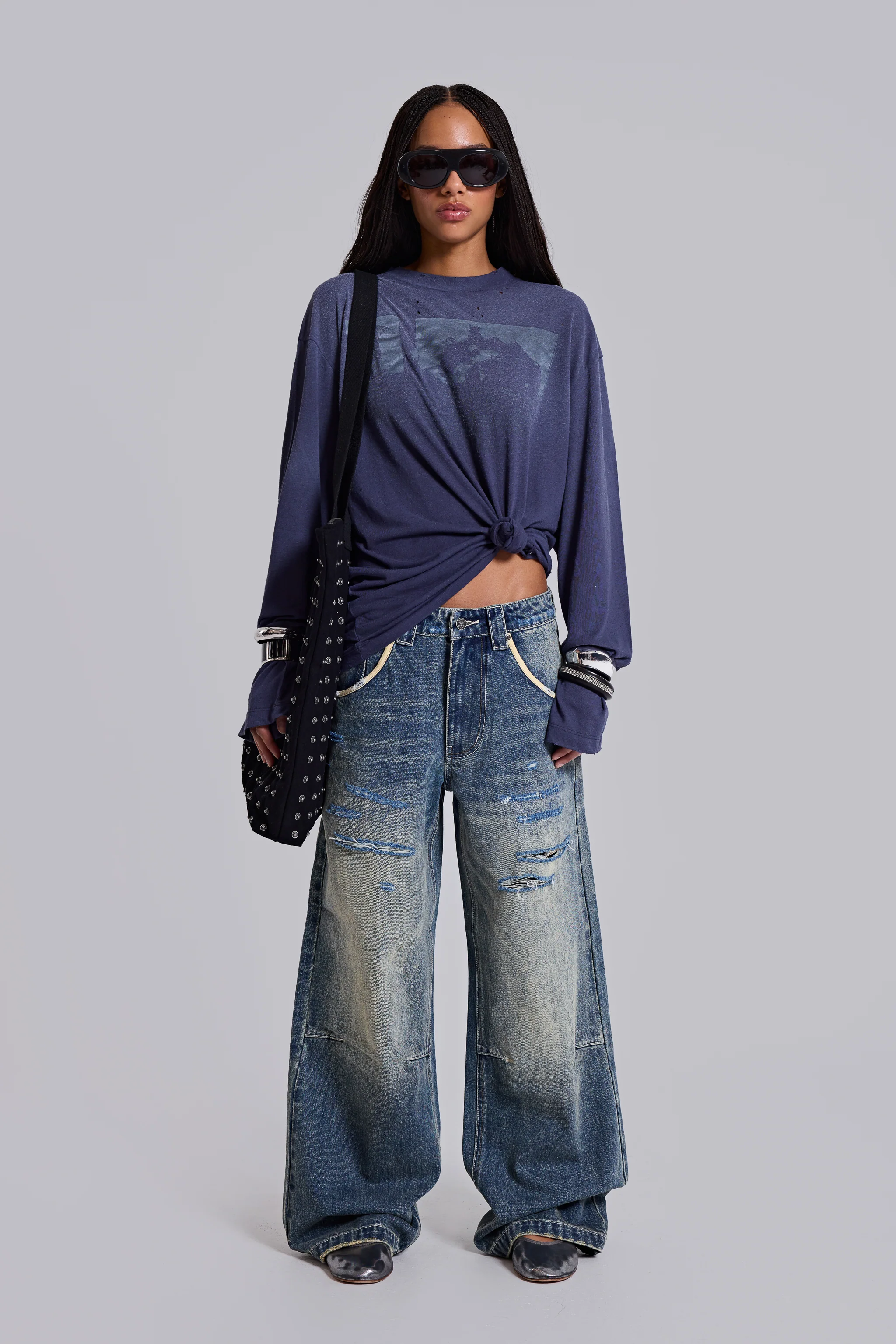 Torn Lowrise Colossus Jeans - Image 3