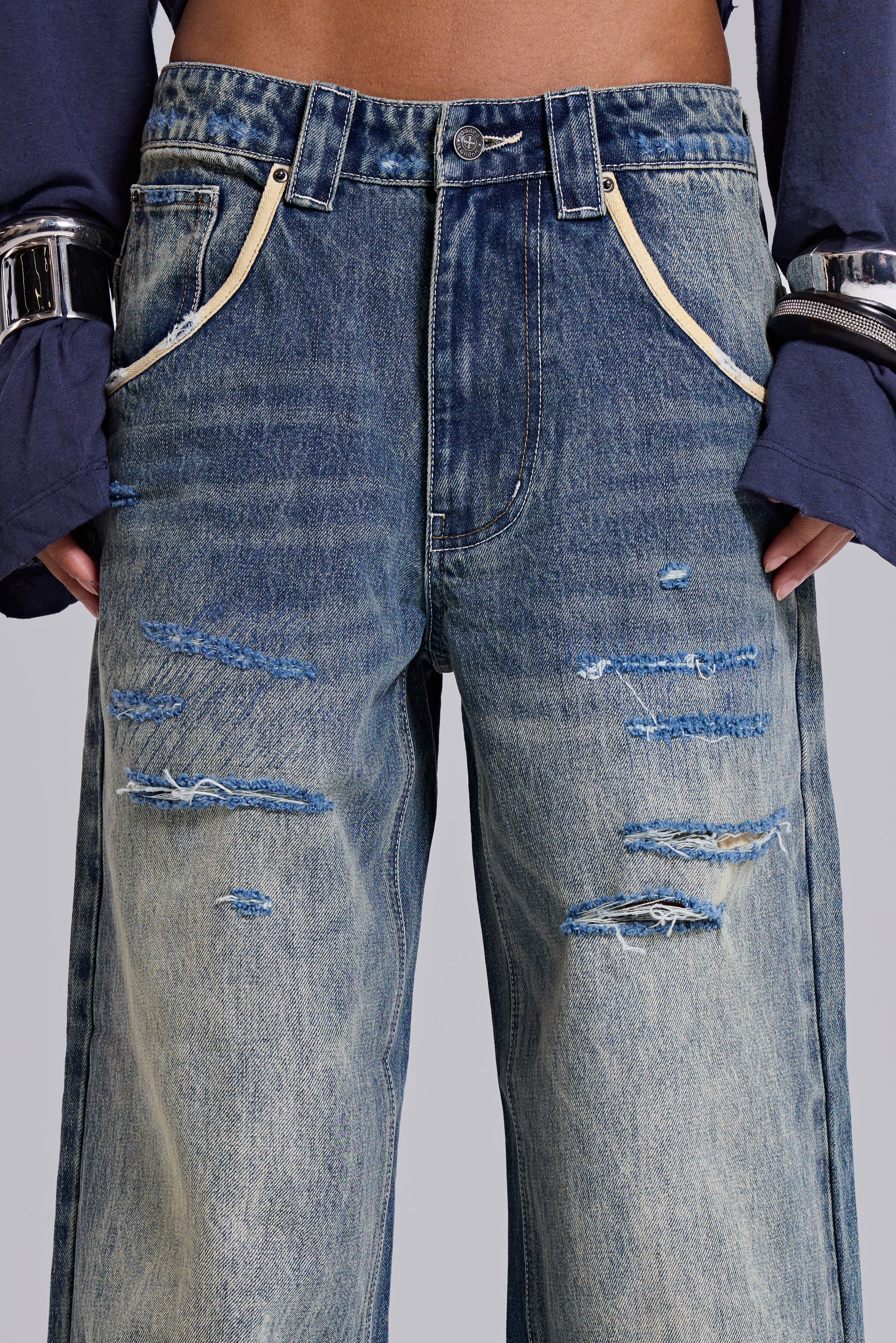 Torn Lowrise Colossus Jeans - Image 8