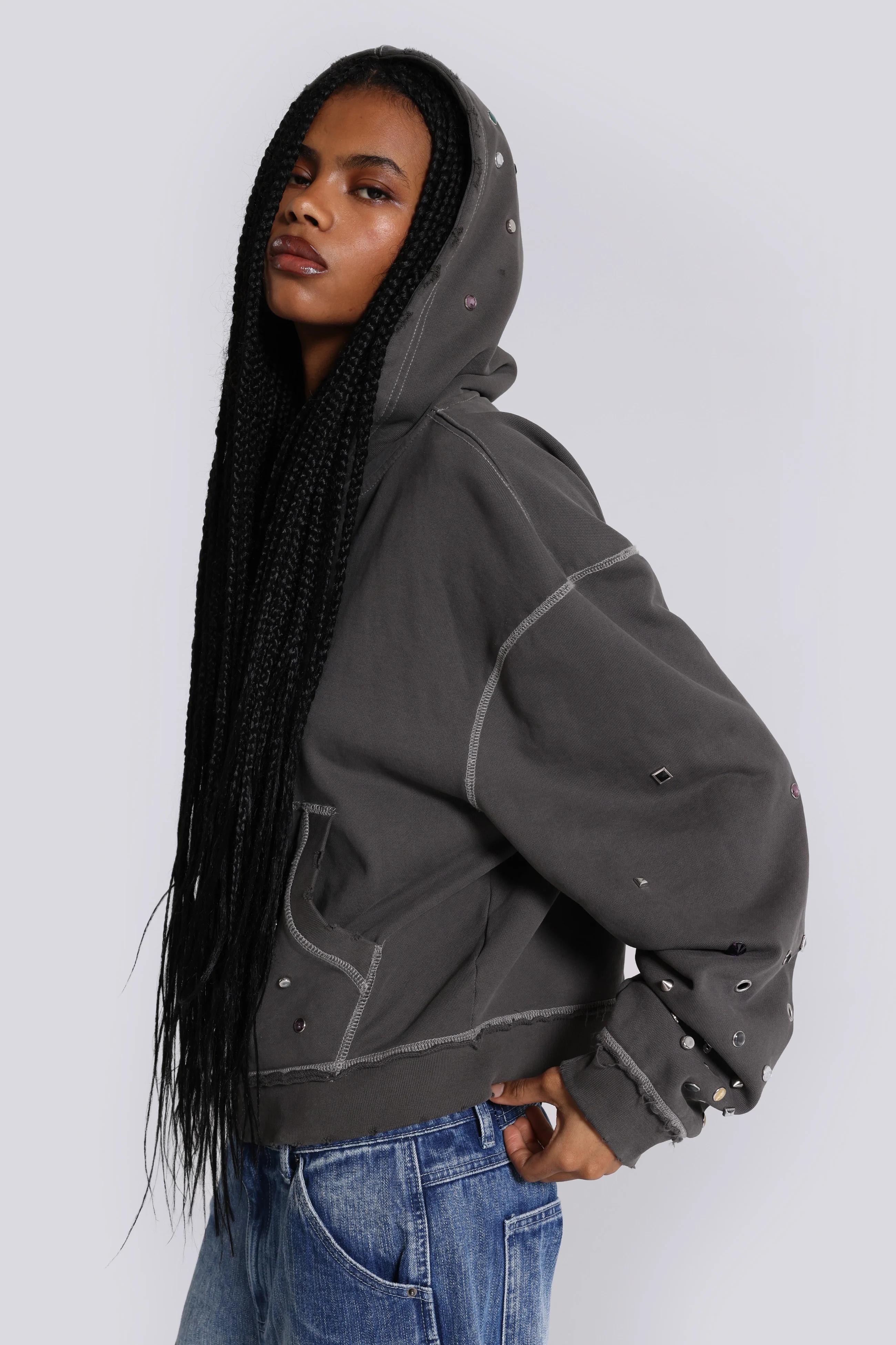 Trixa Jewel Studded Hoodie - Image 2