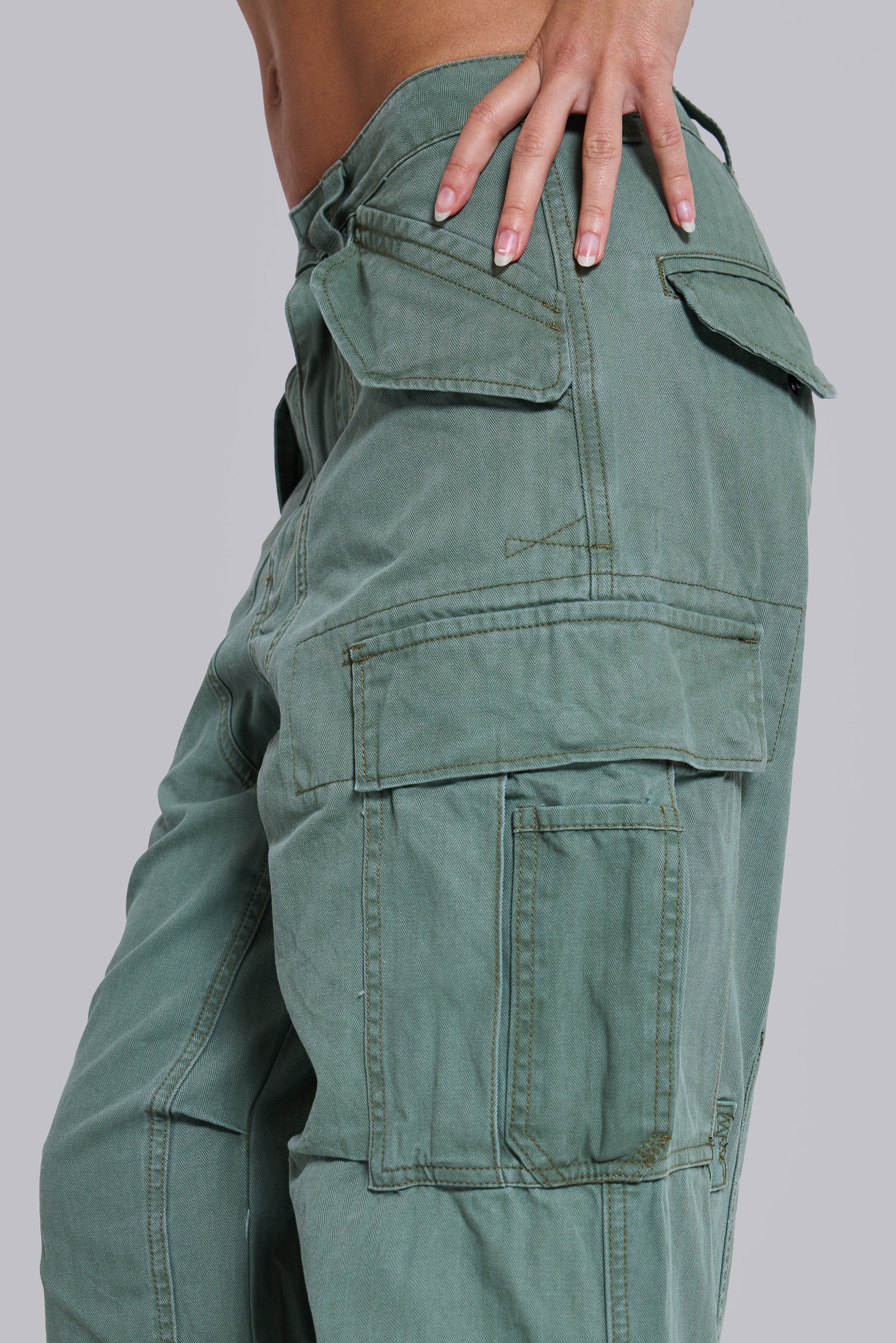 Utility Khaki Cargo Pants - Image 7