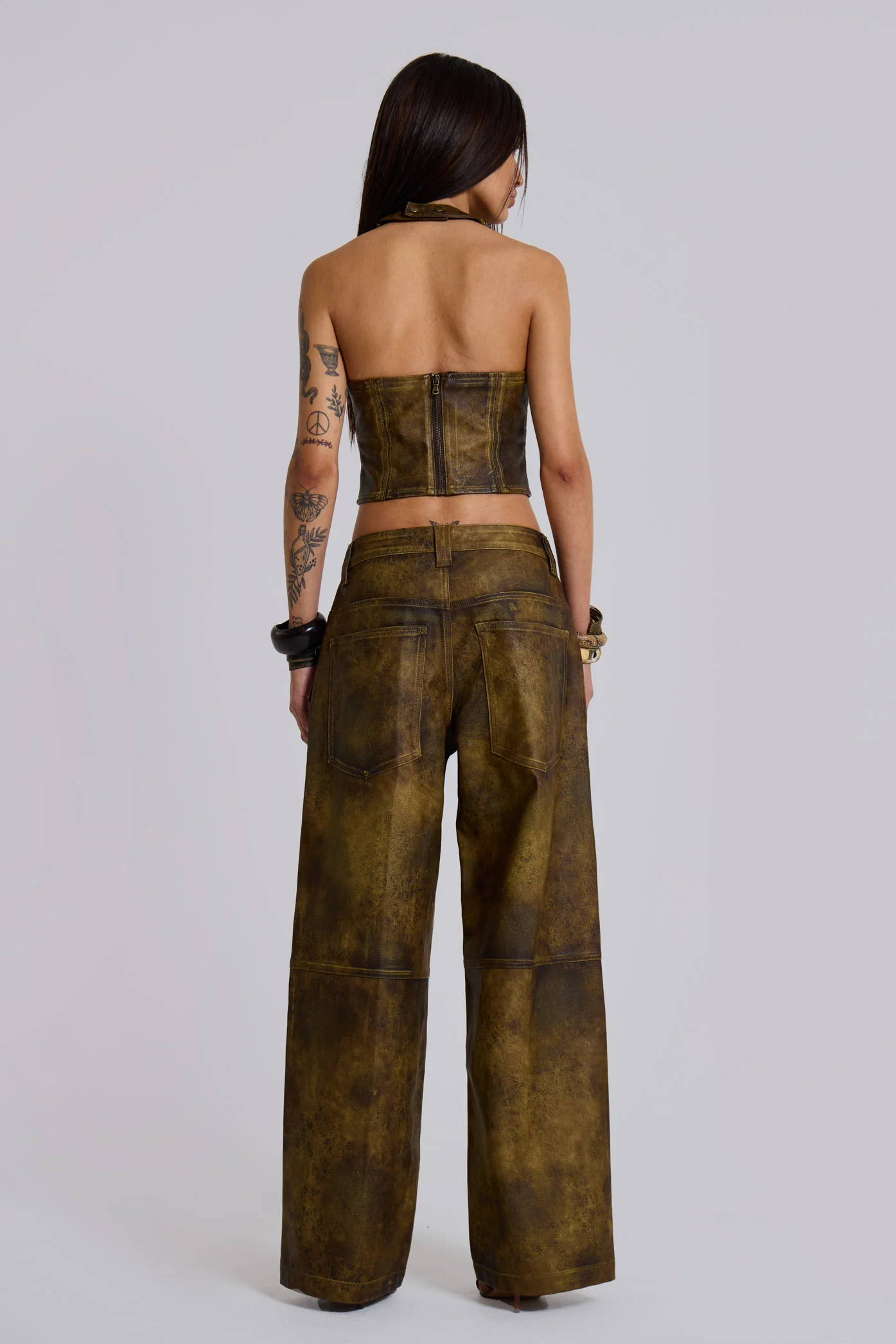 Vaca Faux Leather Colossus Trousers - Image 9