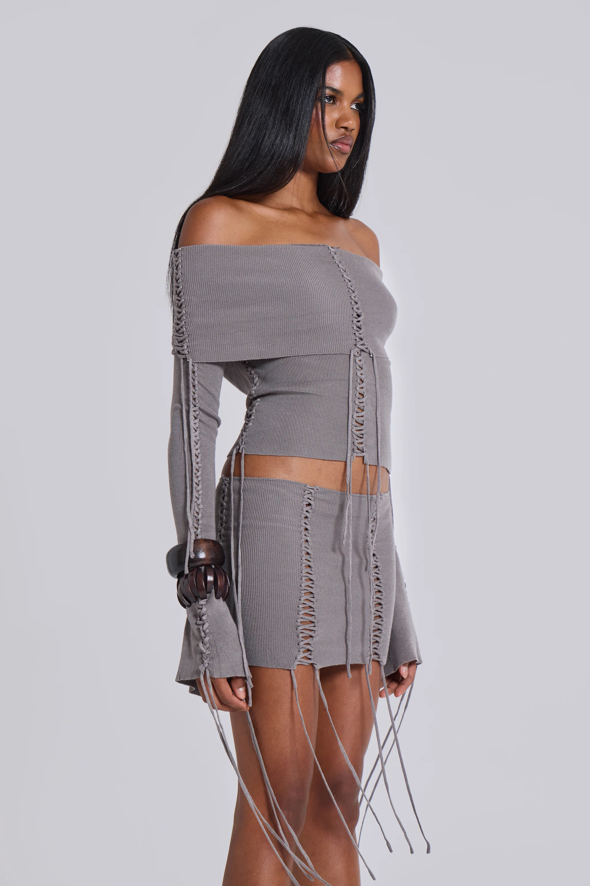 Vargo Knit Lace Up Top - Image 6