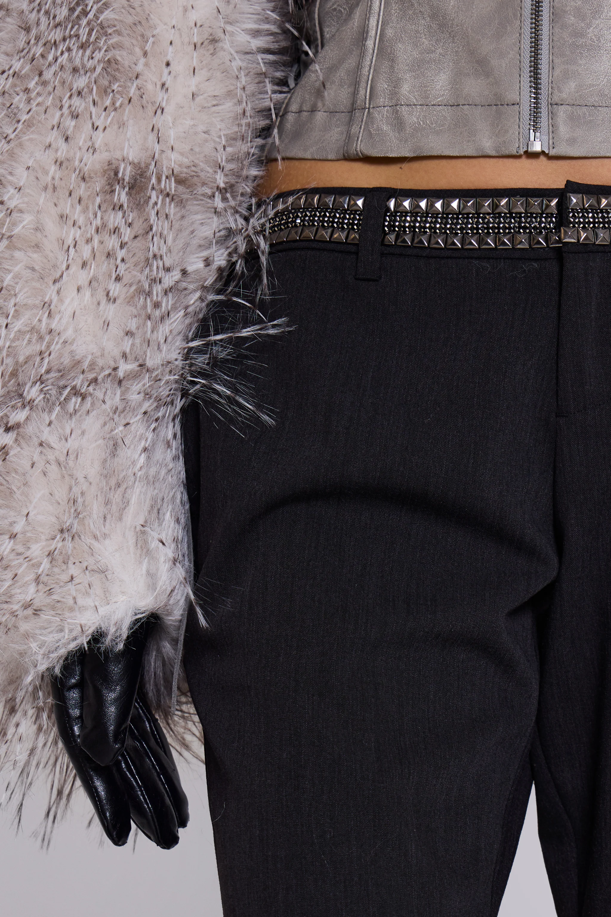 Venissa Embellished Low Rise Tailored Trousers - Image 10