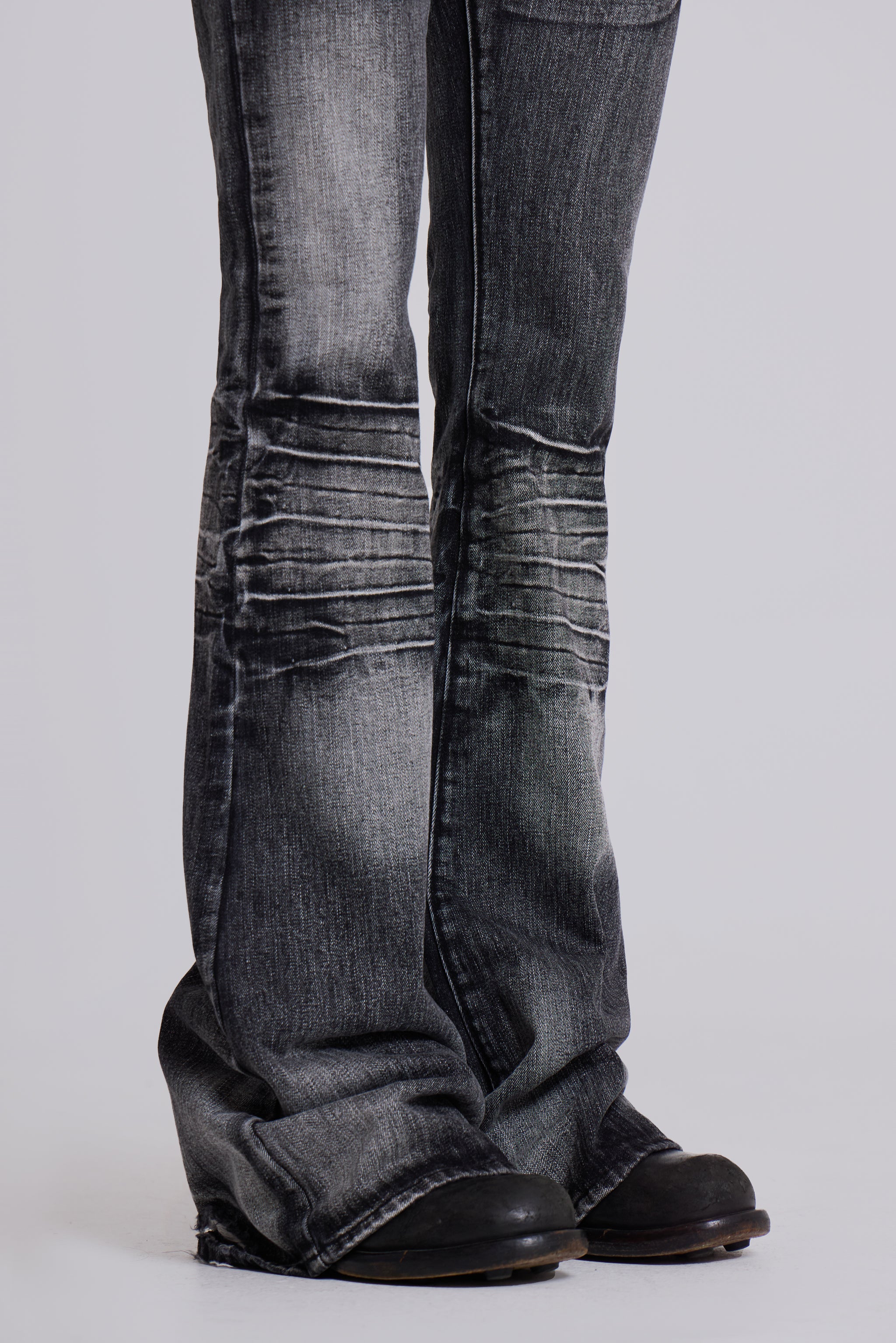 Washed Black Drift Bootcut Jeans - Image 5