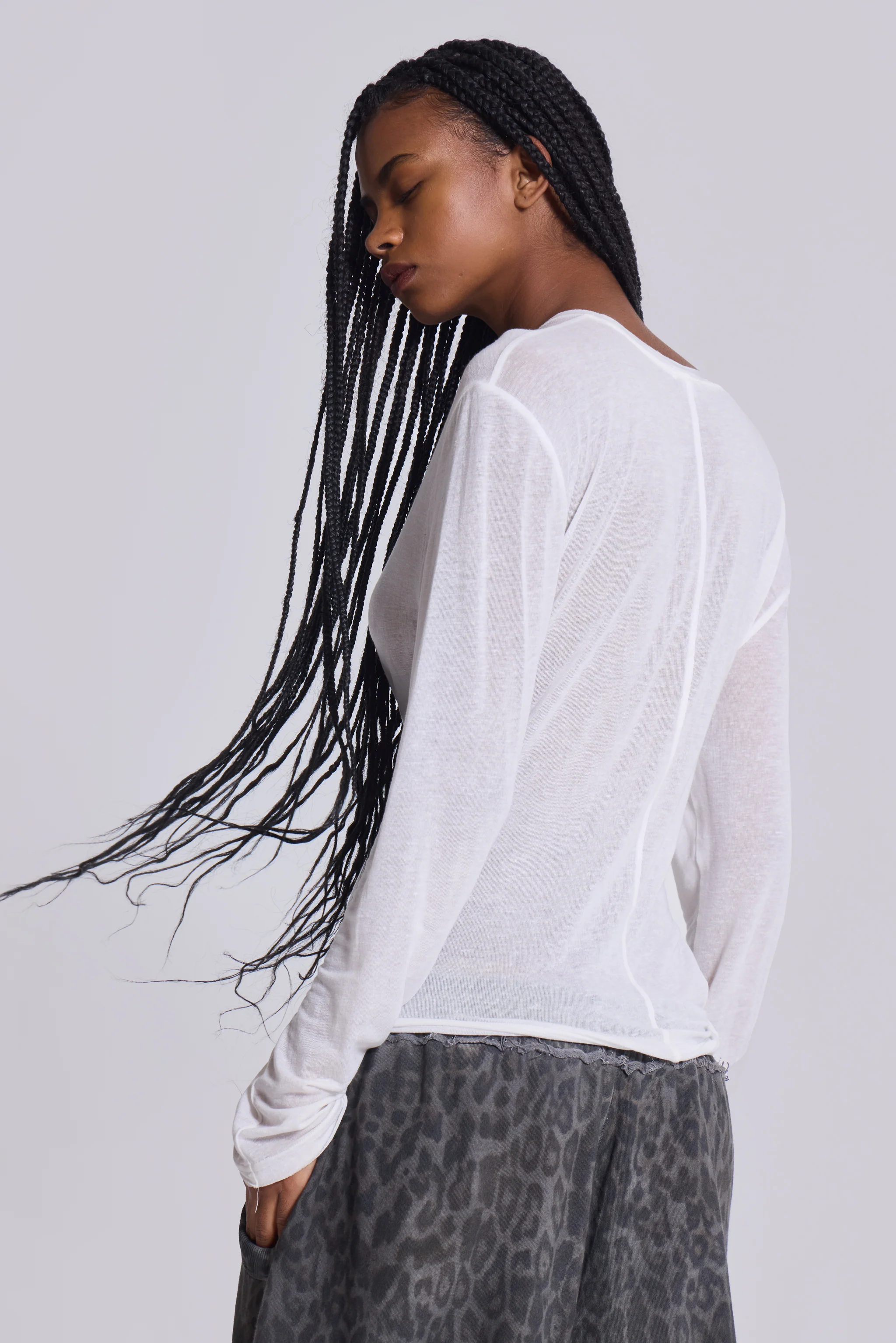 White Mist Long Sleeve Top - Image 6