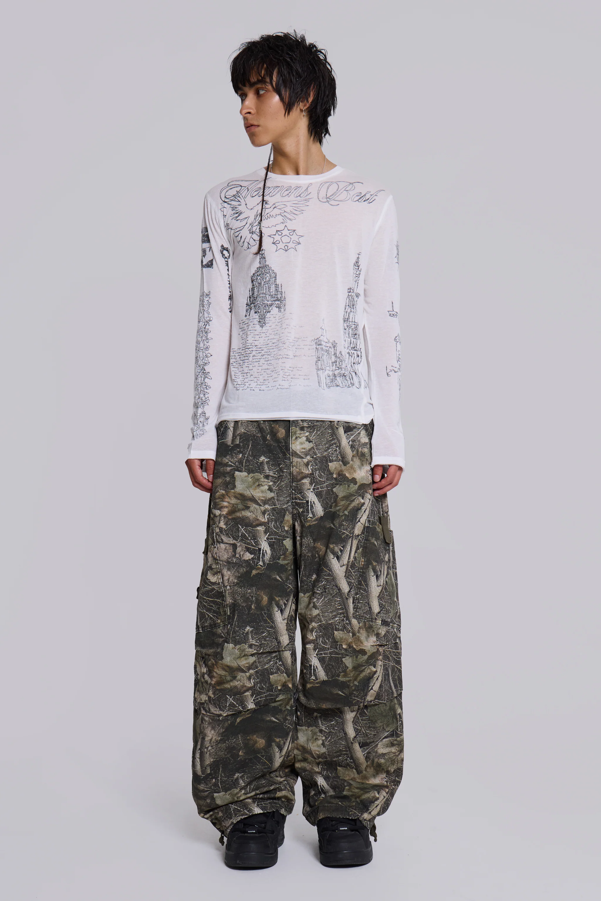Woodland Camo Parachute Pants - Image 7